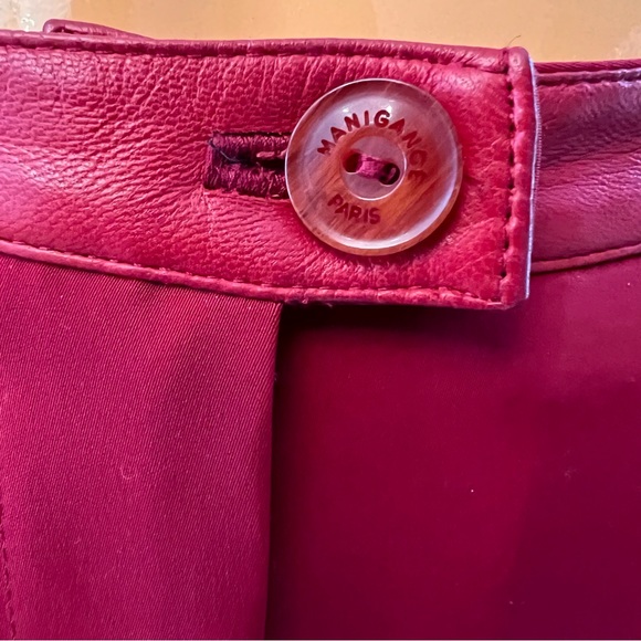 MANIGANCE Leather Waist Trousers - Picture 7 of 16